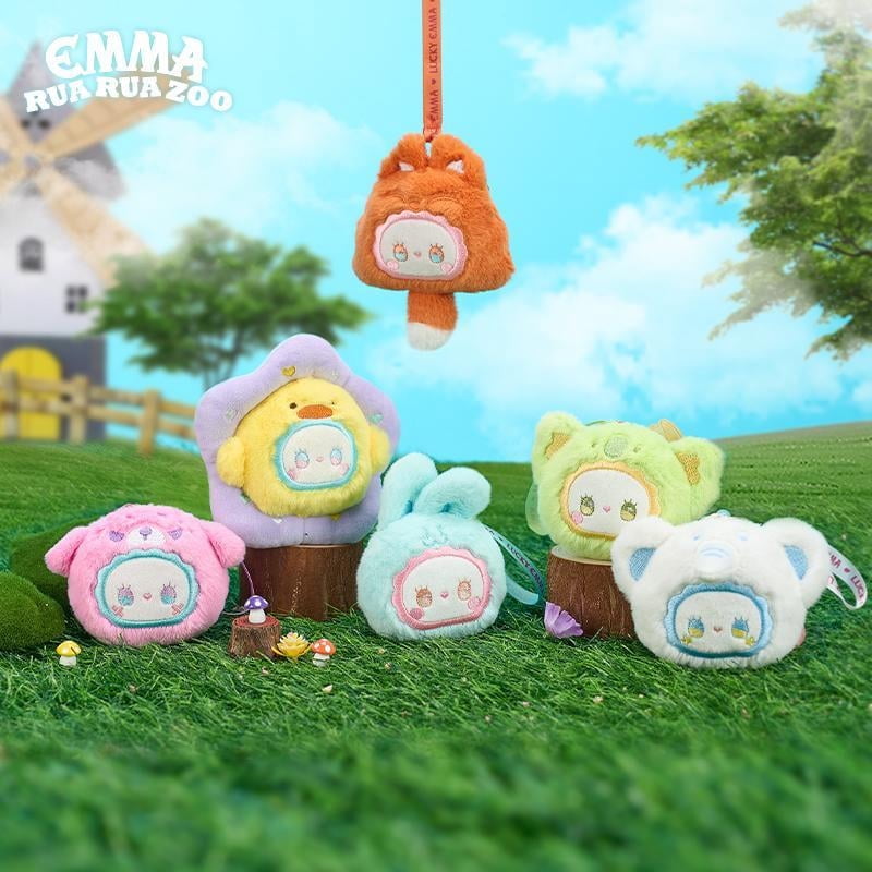 LOVELY EMMA Rua Rua Zoo Scented Plush Toy Blind Box, Various Colors ...