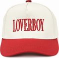 thumbnail image 1 of LOVERBOY Embroidered Baseball Cap, Adjustable Snapback Hat with Bold Statement Design, Fashionable Unisex Accessory for Streetwear, Parties, Vacations, Festivals, Everyday Casual Outfits, 1 of 5
