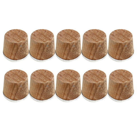 LOVERLYZ 10PCS Wooden Bottle Cork Plug Safe Vacuum Flask Stopper Lid Replacement Kettle Parts Household Supplies (Size L, Normal Style)