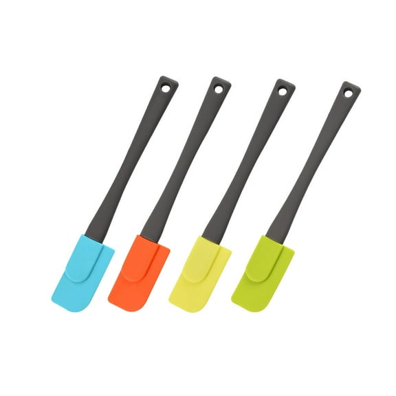 LOVERLYZ 4PCS Silicone Butter Cream Spreaders Plastic Handle Cheese Cutter Silicone Wiping Jam Cream Decorating Baking Tools Kitchen Utensils