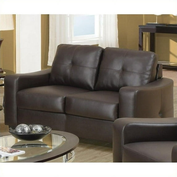 Jasmine Casual Dark Brown Loveseat