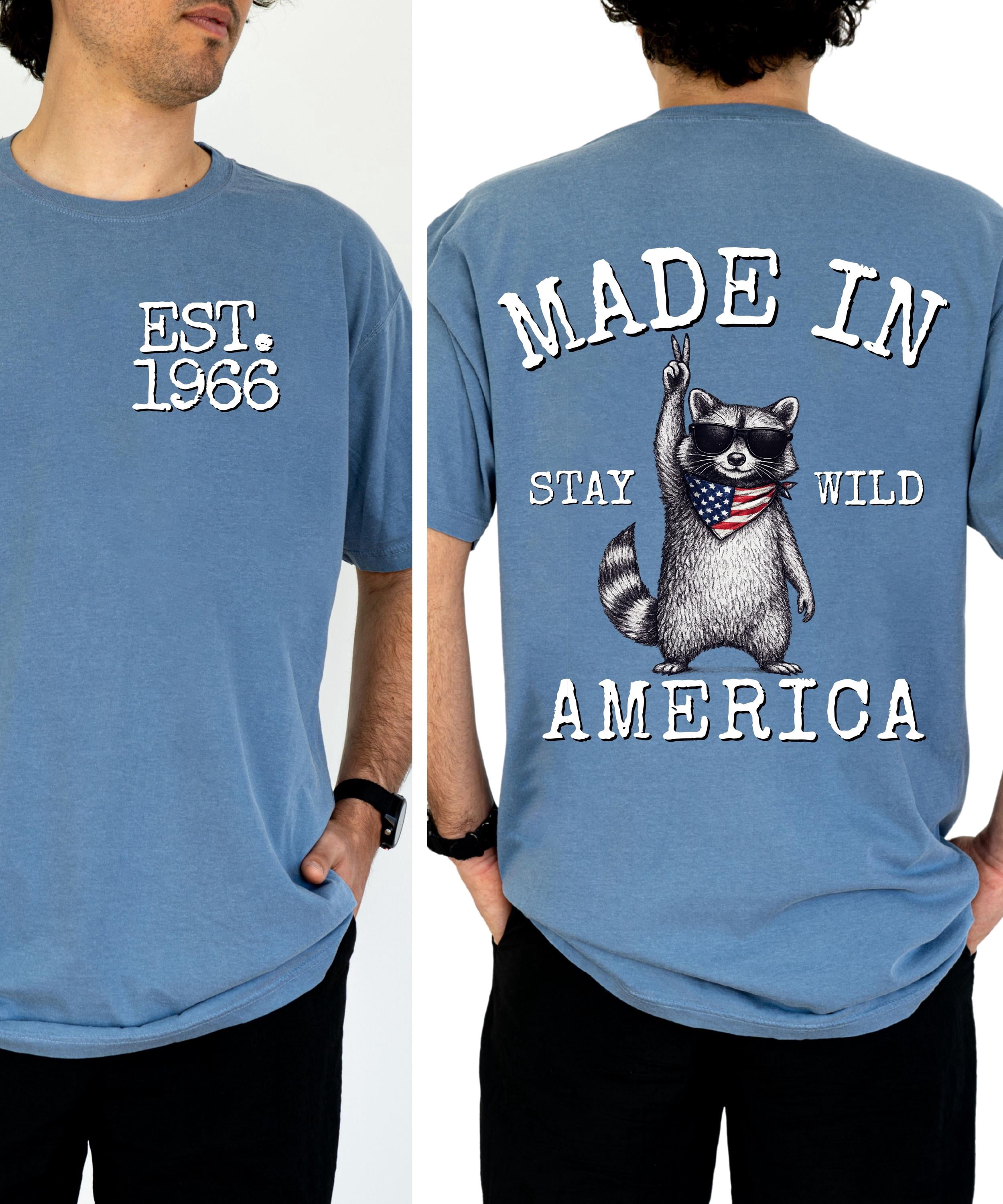 LOVETEE 60th Birthday Shirt, Born in 1966 Made in America Tee, Stay ...