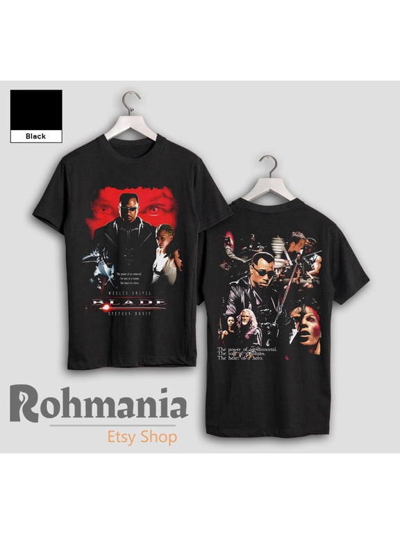 Blade T-Shirt: 90s Retro Movie Tee, Wesley Snipes Actor Shirt, White L