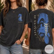LOVETEE Comfort Colors  2-Side Shirt, The Odyssey Greek Mythology Graphic Tee, Odyssey 2026 Film Inspired Vintage T-Shirt, Ancient Greece Warrior Unisex Gift, Graphite S