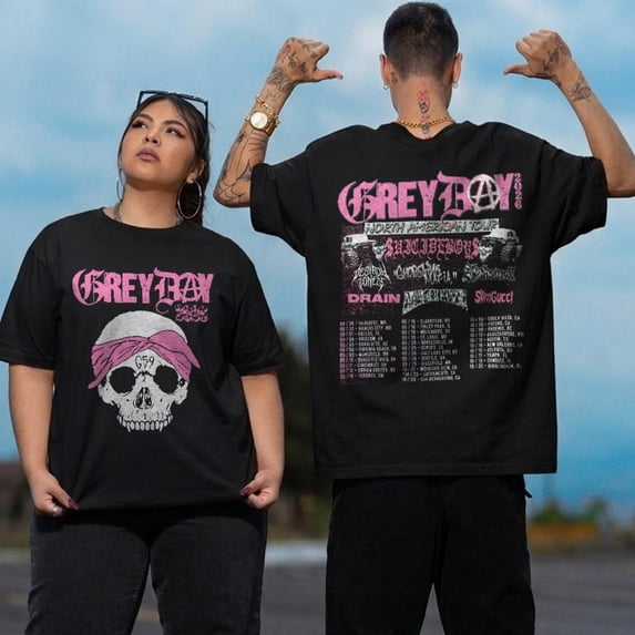 LOVETEE Greyday North American Tour 2026 Concert T-Shirt, Violet M