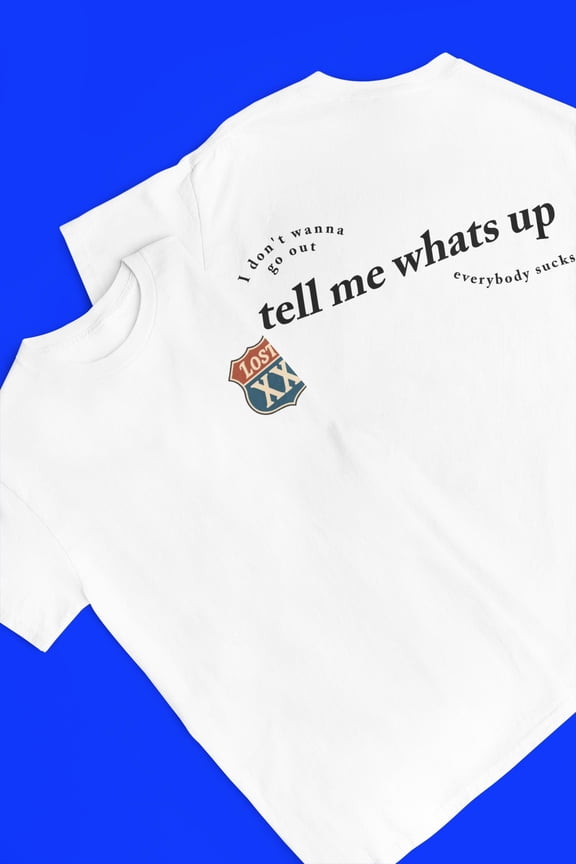 MGK Tell Me Whats Up T-Shirt, Lyric Shirt, Lost Americana Tee, Tour Concert Graphic Tee, Lost xx est Shirt, Sand S