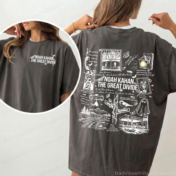 LOVETEE NK The Divide Tour Wash Shirt, Comfort Color Shirt, I'll Leave Porch Light On Concert Sweatshirt, NK Tour Shirt, Black S
