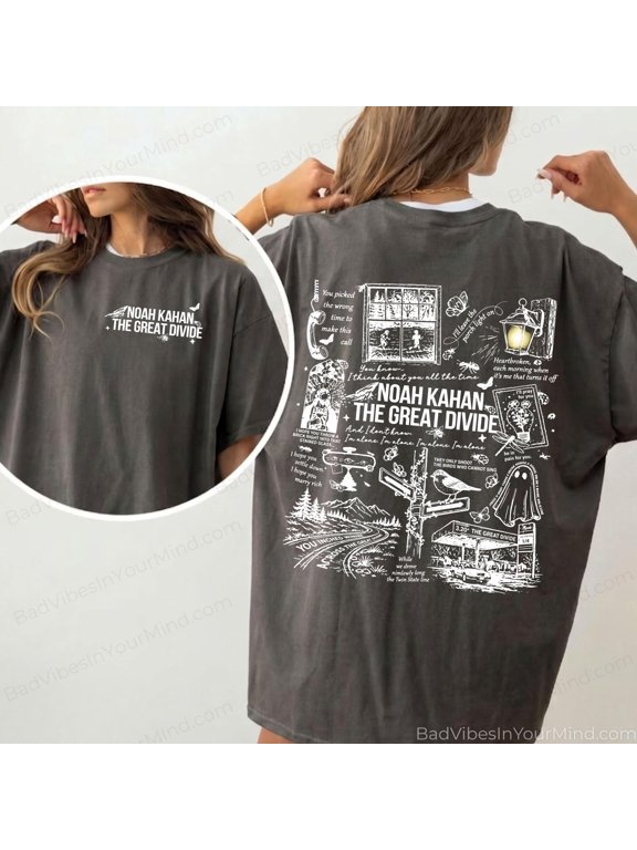 NK The Divide Tour Wash Shirt, Comfort Color Shirt, I'll Leave Porch Light On Concert Sweatshirt, NK Tour Shirt, Black S