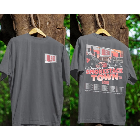 LOVETEE Ole 60 Smokestack Town Tour 2026 T-Shirt, Vintage Country Music Tee, Concert Shirt, Unisex Fan Gift, Black S