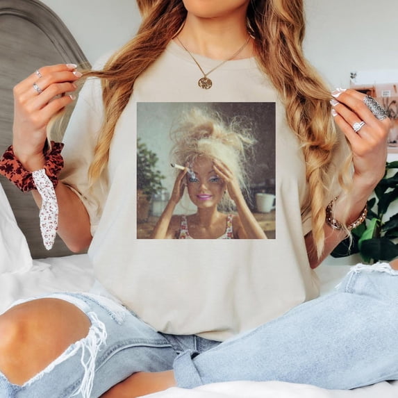 LOVETEE Vintage 90s Distressed Shirt Graphic Tee, White 5XL