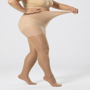 LOVEVER 1 pair 100D Sheer Plus Size Pantyhose Tights