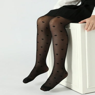 LOVEVER 1pc Toddler Girls‘ Bunny Jacquard Thin High Elasticity Pantyhose  Suitable For Daily Wear  School Style