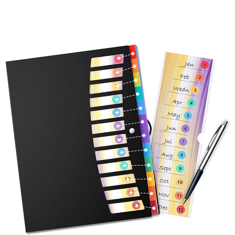 LOVEVER 24 Pockets Folders Expanding File Folder Organizer 7 Pockets ...