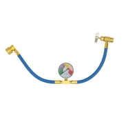 LOVEVER R134A Air Conditioning Refrigerant Charging Hose with Gauge for Car (1/2 Thread for American and Europe)