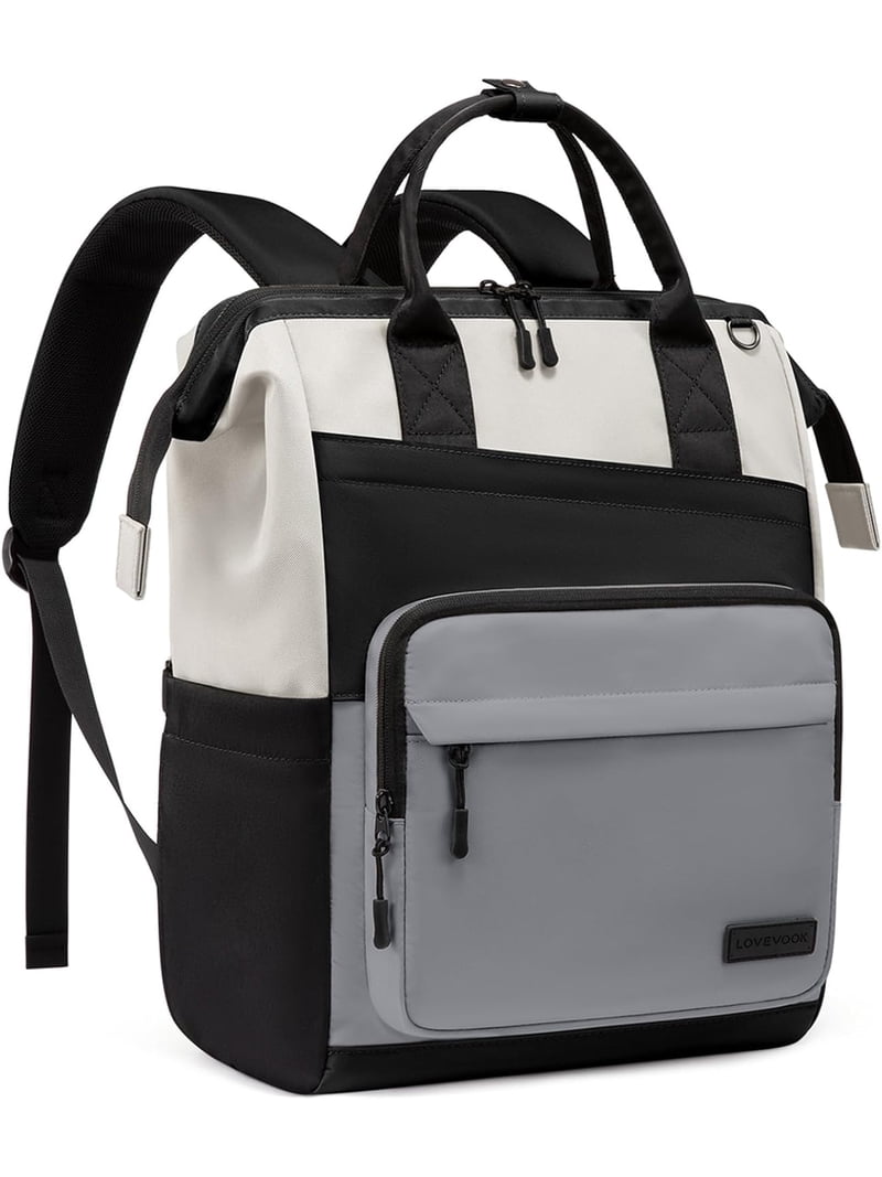 LOVEVOOK Laptop Backpack 15.6" Water-Resistant Lightweight with USB Port & Anti-Theft Pocket, Gray & Black / 15.6 Inch LOVEVOOK Laptop Backpack 15.6" Water-Resistant Lightweight with USB Port & Anti-Theft Pocket, Gray & Black / 15.6 Inch