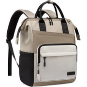 LOVEVOOK 15.6 Inch Laptop Backpack for Women, Stylish Travel Backpack with Water-Resistant Design, Large Capacity Work Backpack for Teacher Nurse, Cute Daypack