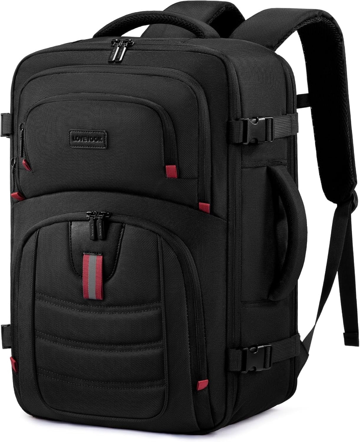LOVEVOOK 40L Travel Backpack for Men, Airline Approved Carry On Luggage with 3 Packing Cubes, TSA Overnight Bags, Waterproof Personal Item Bag, Weekender Essentials Backpacks fits 17.3" Laptop