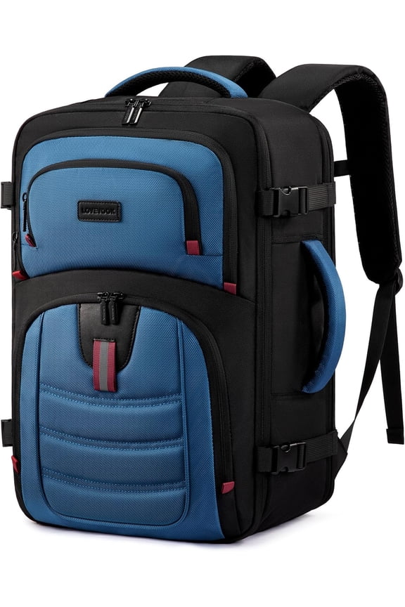 40L Travel Backpack for Men, Airline Approved Carry On Luggage with 3 Packing Cubes, TSA Overnight Bags, Waterproof Personal Item Bag, Weekender Essentials Backpacks fits 17.3" Laptop