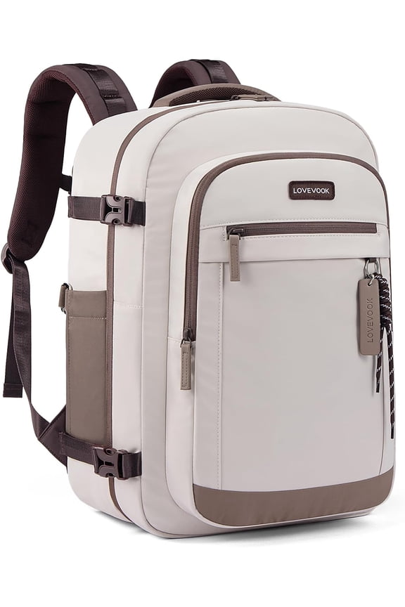 40L Travel Backpack for Women, Airline Approved Carry On Luggage, TSA Personal Item Bag fits 15.6 Inch Laptop, Waterproof Weekender Overnight Suitcase for Work