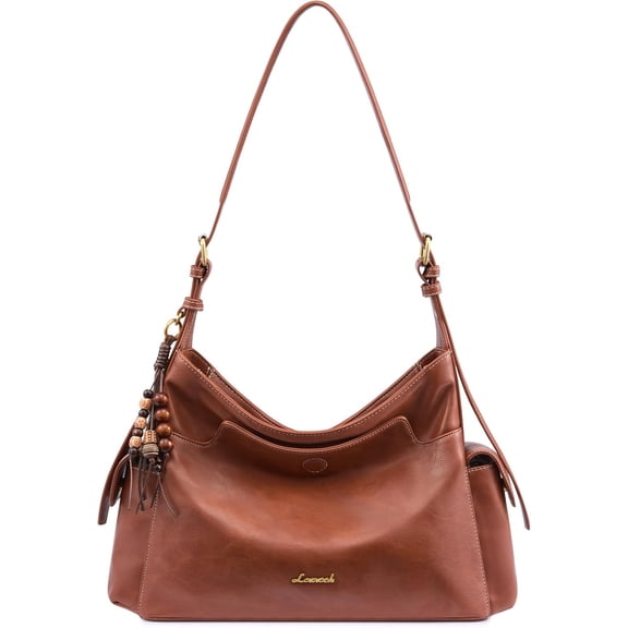 LOVEVOOK Hobo Purses for Women,Soft Faux Leather Crossbody Purse with Tassel Charms,Women's Shoulder Handbags for Daily