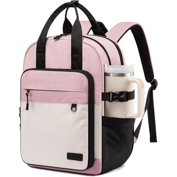 LOVEVOOK Laptop Backpack for Women,15.6 Inch Computer Backpack Purse, Casual Daypack Carry-On Personal Item Travel Bag College Bookbag