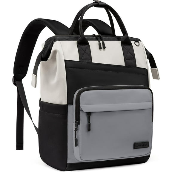 LOVEVOOK Laptop Backpack for Women, 15.6 Inch Travel Backpack for Work College Business, Water Resistant Teacher Nurse Bag with Large Capacity, Daypack for Woman