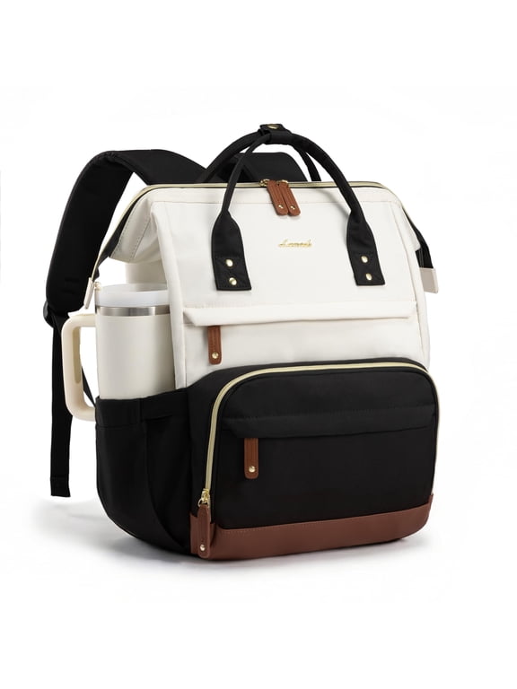 Laptop Backpack for Women, 15.6 Inch Work Business Backpacks Purse With Large Capacity, Waterproof Nurse Bag College Bookbag for School, Waterproof Casual Daypack for Travel
