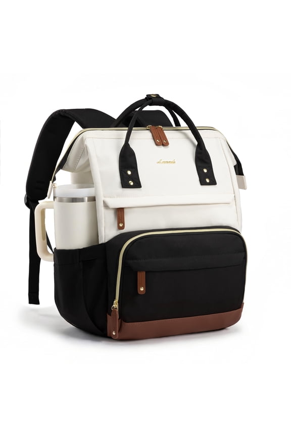 Laptop Backpack for Women, 15.6 Inch Work Business Backpacks Purse With Large Capacity, Waterproof Nurse Bag College Bookbag for School, Waterproof Casual Daypack for Travel