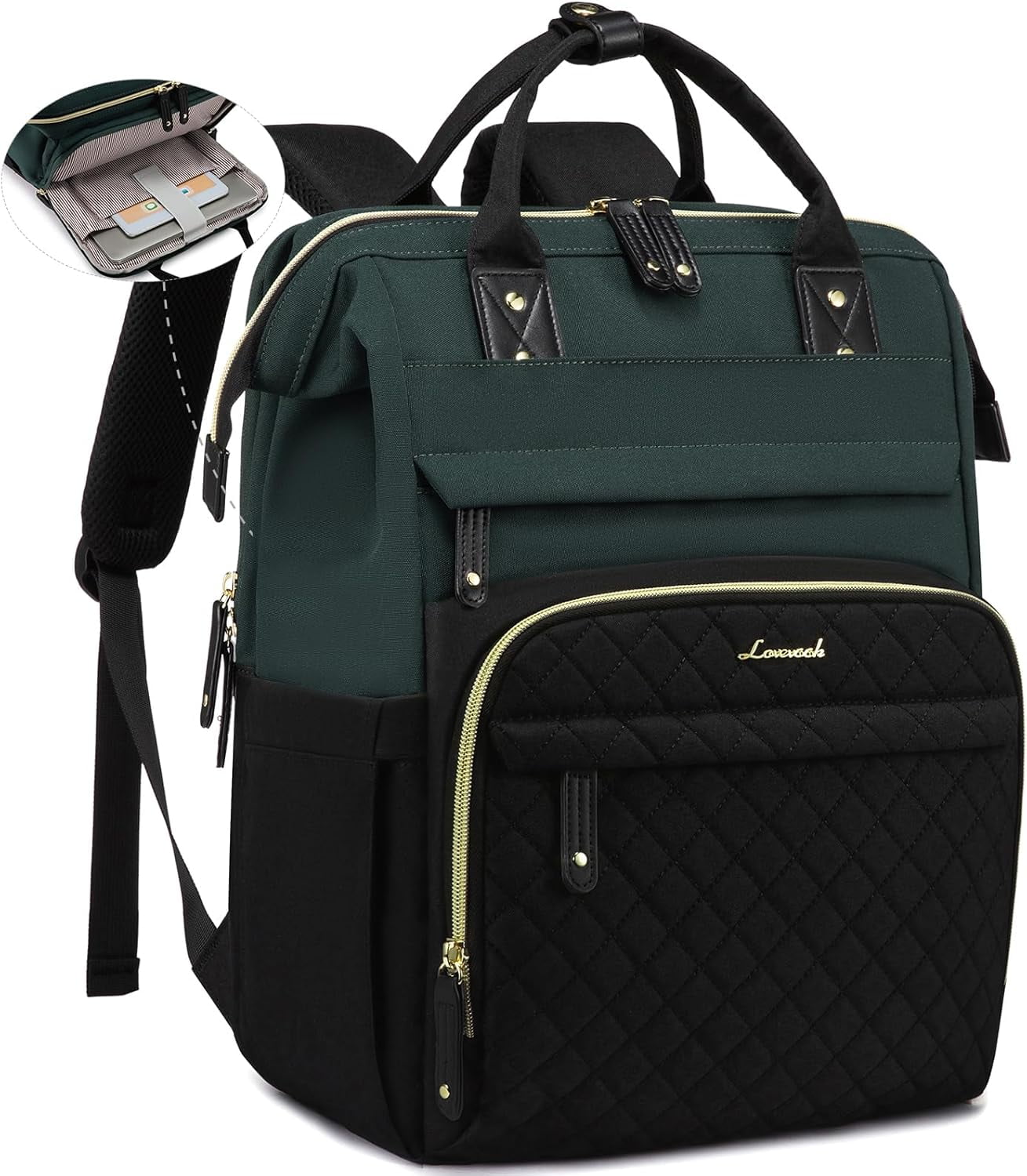 LOVEVOOK Laptop Backpack for Women, 15.6 inch Waterproof 