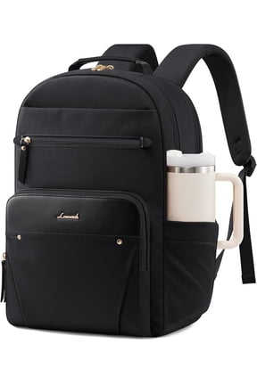 Laptop Backpack for Women with 2X Extra-Large Tumbler Pockets, 15.6" Work Backpack Purse, Travel Personal Item Bag, Carry On Business Computer Bag for Office, School, or Gift, Sage Green