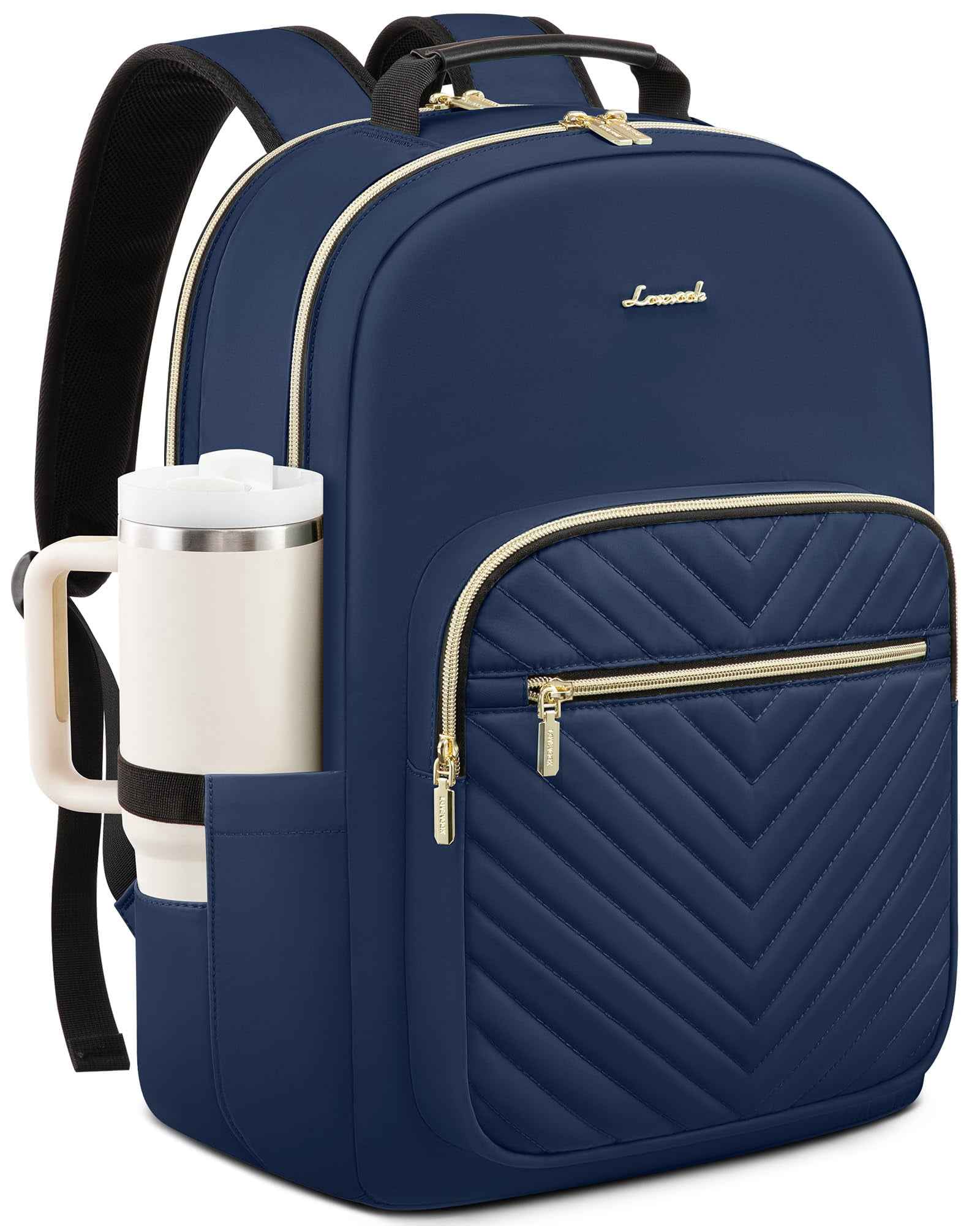 LOVEVOOK Laptop Backpack for Women with Giant Tumbler Holder  display picture 1