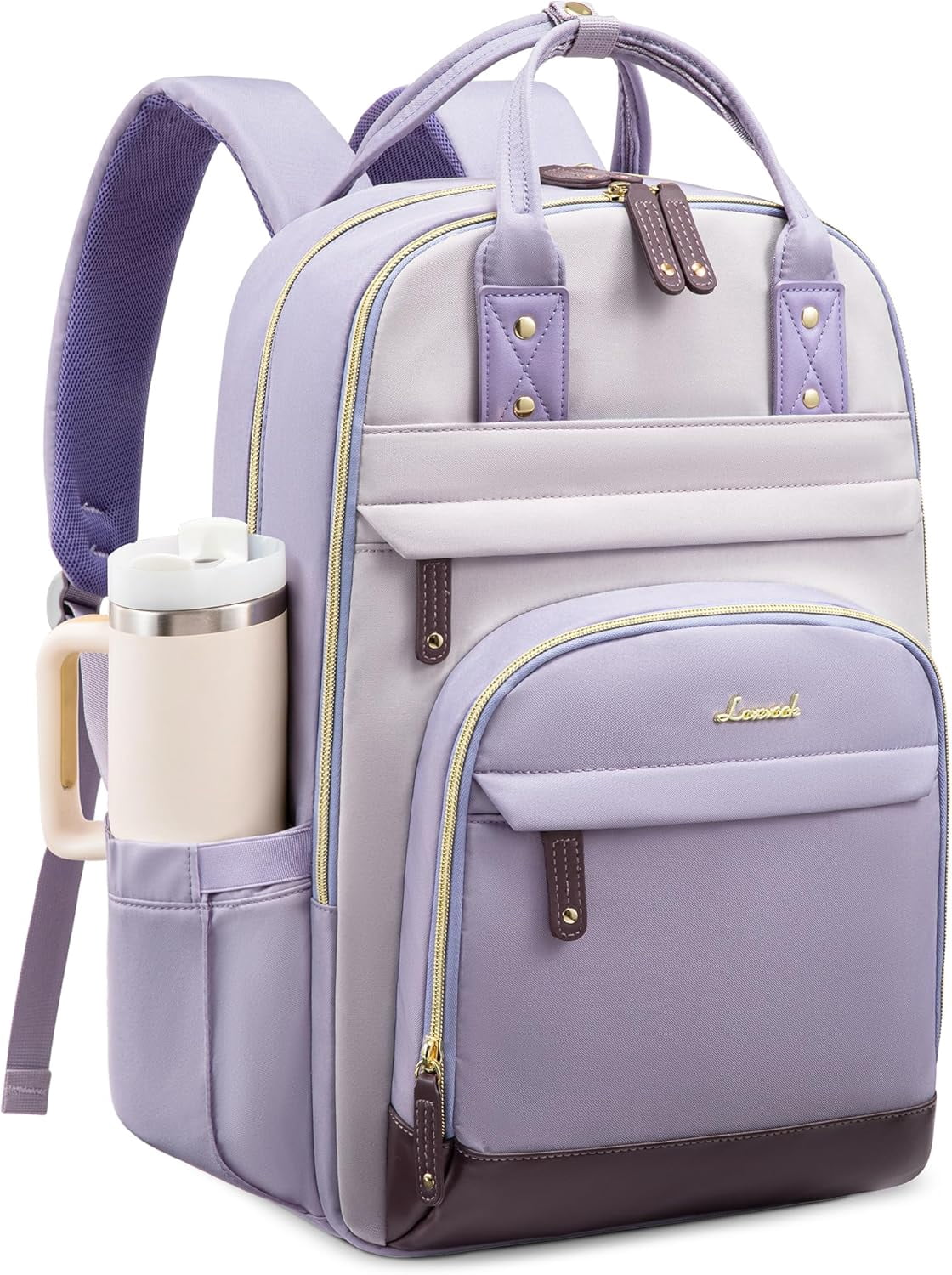 Lovevook laptop backpack LOVEVOOK Laptop Backpack for Women, 15.6 inch Waterproof  main image 4