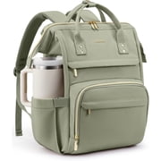 LOVEVOOK Laptop Backpack for Women with Giant Tumbler Holder Pocket,15.6 inch Waterproof Travel Backpack Purse Computer Laptop Bag,Professional Work College Nurse Teacher Backpack Casual Daypack
