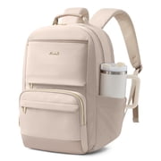 LOVEVOOK Laptop Backpack for Women with Large Capacity Cup Pocket, 15.6 inch Work Purse Travel Bag for Teacher Nurse, Waterproof Computer Business Back Pack, Cute Bookbag for School College, Black
