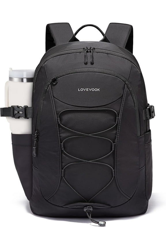 Laptop Backpack for Women with Pouch Pocket for Large Capacity Cup,15.6 Inch Work Computer Laptop Bag College Teacher Backpack Purse,Lightweight Travel Hiking Overnight Bag,White-Bean Green