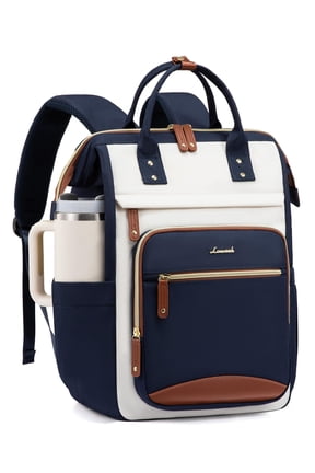 Laptop Backpack for Women Work Bag with Large Capacity Cup Side Pocket, 15.6 Inch Waterproof Computer Backpacks Purse, College Bookbag for School, Business, Teacher, Travel
