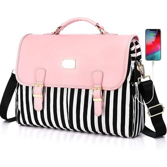 LOVEVOOK Laptop Bag for Women Large Capacity Computer Bags Cute Messenger Bag Briefcase Business Work Bags Purse,15.6inch