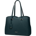 thumbnail image 1 of LOVEVOOK Laptop Tote Bag for Women, 15.6 Inch Pu Leather Work Bag, Large Professional Teacher Nurse Purse, Spacious Computer Bag Handbag with Organizer, 1 of 8