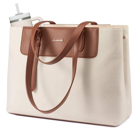 LOVEVOOK Laptop Tote Bag for Women, Water-Resistant Work Tote Bag Large Capacity Computer Bag Briefcase Handbag