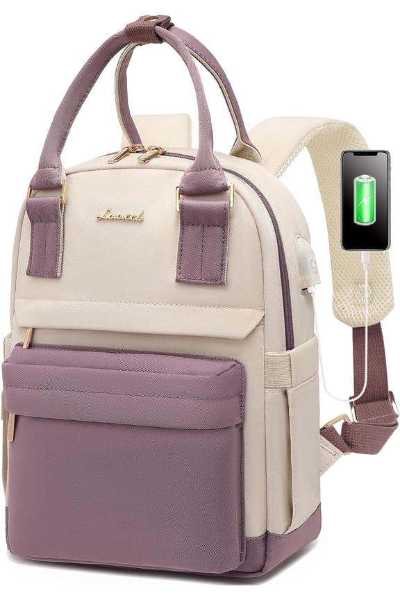 Mini Backpack for Women Stylish Waterproof Backpack Purse with USB Port, Cute Bookbag for College School Travel