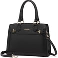 thumbnail image 1 of LOVEVOOK Purses and Handbags for Women, Tote Shoulder Bag Satchel Black Purse and PU Leather Top Handle for ladies, 1 of 8