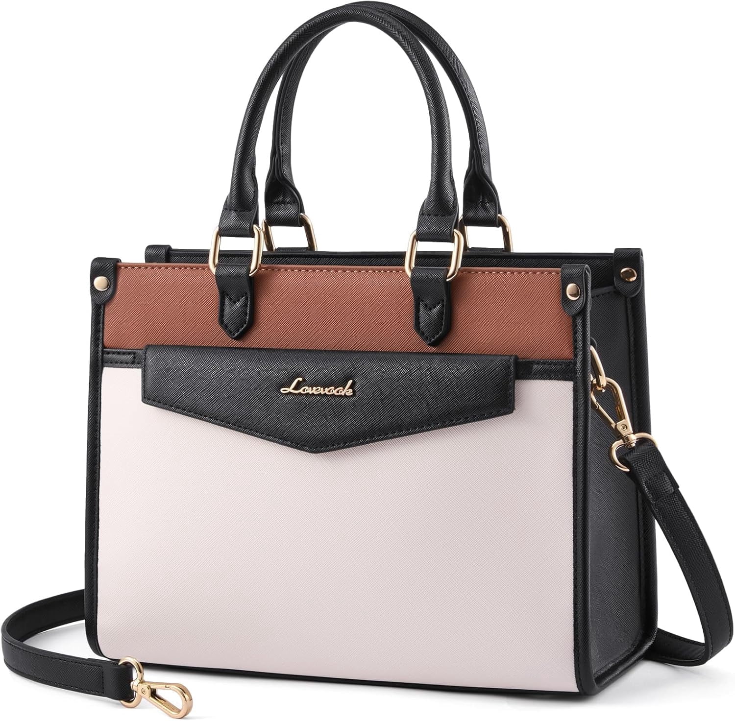 LOVEVOOK Purses and Handbags for Women, Trendy Satchel Tote Purse, PU Leather Crossbody Shoulder Bag Top Handle for Ladies