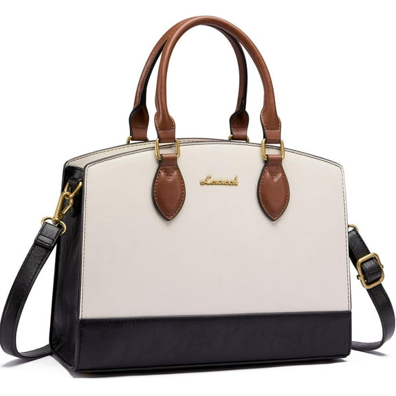 LOVEVOOK Purses and Handbags for Women, Vintage Tote Shoulder Bag Trendy, PU Leather Satchel Bag, Medium Ladies Hand Bag