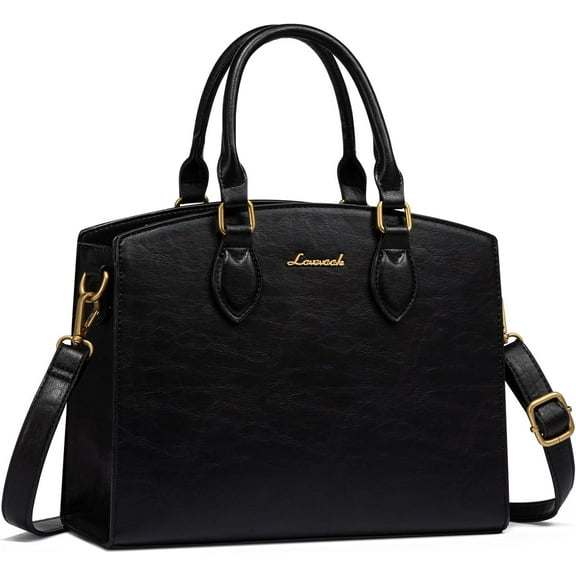 LOVEVOOK Purses and Handbags for Women, Vintage Tote Shoulder Bag Trendy, PU Leather Satchel Bag, Medium Ladies Hand Bag