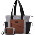 thumbnail image 1 of LOVEVOOK Tote Bag for Women, Puffer Bag and Work Bags with Zipper for Travel, Daily, School, Quilted Nurse Shoulder, 2pcs, 1 of 1
