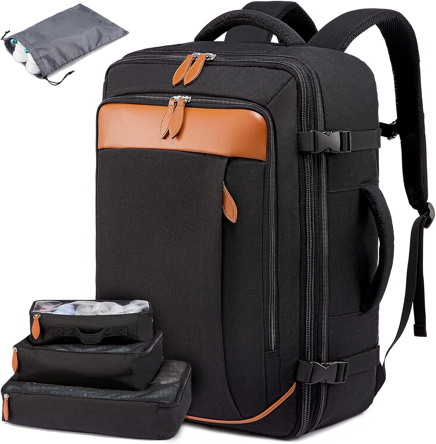 Harper Expandable Attache Case, Black