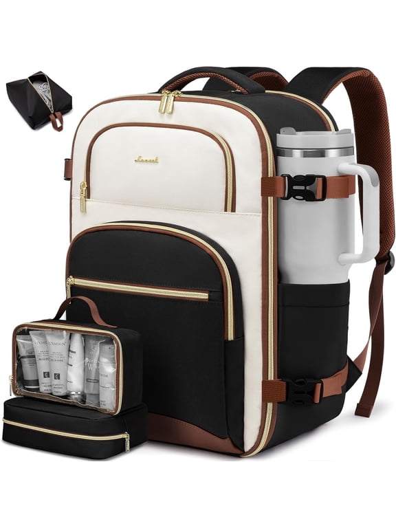 Travel Backpack Carry on Flight Approved 40L,Waterproof TSA Travel Essentials Personal Item Backpack for Women Men,Carry on Luggage Suitcase Travel Bag for Airplane with 3 Packing Cubes