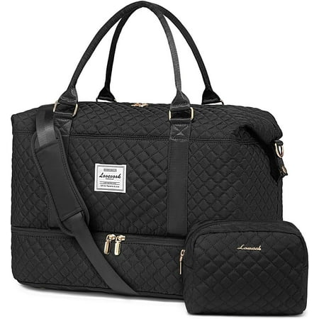LOVEVOOK Travel Duffle Bag,Weekender Bags for Women with Shoe Compartment,Carry on Overnight Bag with Toiletry Bag,Gym Duffel Bag with Wet Pocket, Hospital Bags for Labor and Delivery