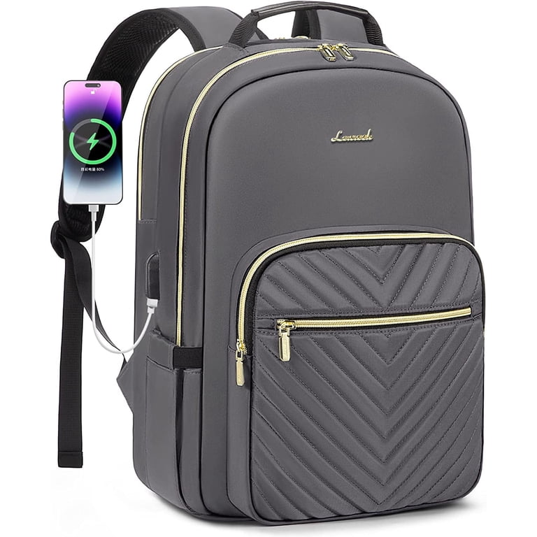 Stylish Gray Backpack for Women Gray Nylon Backpack - Unisex, Multi-Functional, Plush  main image 3