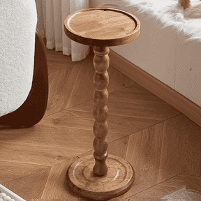 LOVEWE Coffee Table, Small Side Table with Solid Wood Legs